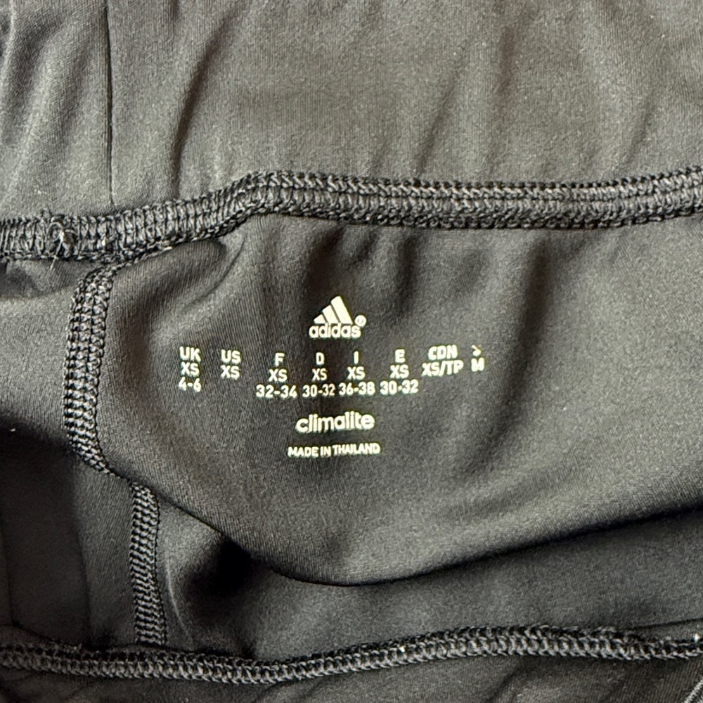 Adidas Black Climalite Performance Biker Shorts Size XS - Picture 3 of 6